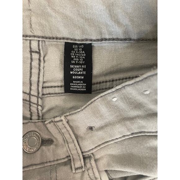 H&M Gray Skinny Fit Youth Jeans | Size 10 - Picture 3 of 3